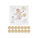 Lulujo Baby's First Year Milestone Blanket & Cards Set | Premium Muslin Gift - My Little Thieves