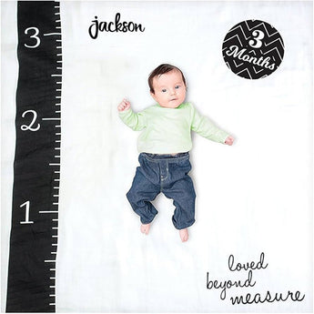 Lulujo Baby's First Year Milestone Blanket & Cards Set | Premium Muslin Gift - My Little Thieves