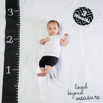 Lulujo Baby's First Year Milestone Blanket & Cards Set | Premium Muslin Gift - My Little Thieves