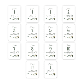 Lulujo Baby's First Year Milestone Blanket & Cards Set | Premium Muslin Gift - My Little Thieves