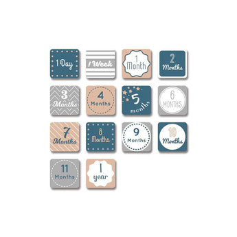 Lulujo Baby's First Year Milestone Blanket & Cards Set | Premium Muslin Gift - My Little Thieves