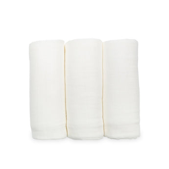 Lulujo Bamboo Muslin Swaddle Blankets 3 Pack | Silky Soft 70% Bamboo Viscose - My Little Thieves