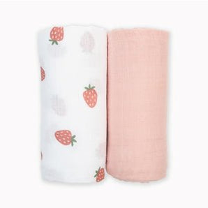Lulujo Cotton Muslin Swaddles 2 Pack | Ultra Soft Breathable Baby Blankets - My Little Thieves