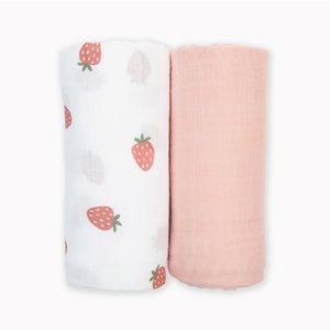 Lulujo Cotton Muslin Swaddles 2 Pack | Ultra Soft Breathable Baby Blankets - My Little Thieves