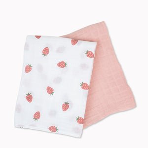 Lulujo Cotton Muslin Swaddles 2 Pack | Ultra Soft Breathable Baby Blankets - My Little Thieves