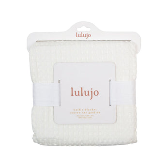 Lulujo Cozy Waffle Blanket For Babies | 100% Cotton Soft Comfort - My Little Thieves