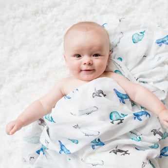 Lulujo Luxurious Bamboo Swaddle Blanket | 70% Bamboo 30% Cotton Extra Large - My Little Thieves