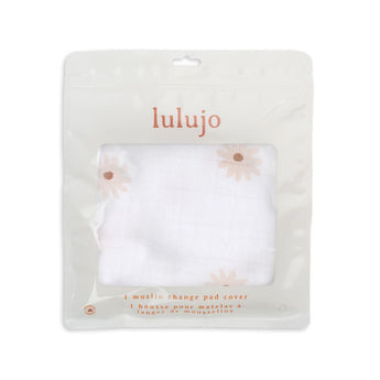 Lulujo Muslin Change Pad Cover | 100% Cotton Breathable Nursery Essential - My Little Thieves