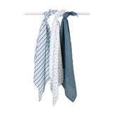 Lulujo Muslin Cloths 100% Cotton 3 Pack 70x70cm | Soft Baby Essentials - My Little Thieves