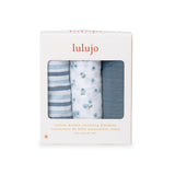 Lulujo Muslin Cloths 100% Cotton 3 Pack 70x70cm | Soft Baby Essentials - My Little Thieves