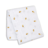 Lulujo Muslin Swaddle Blanket 100x100cm | Soft Breathable Baby Essential - My Little Thieves