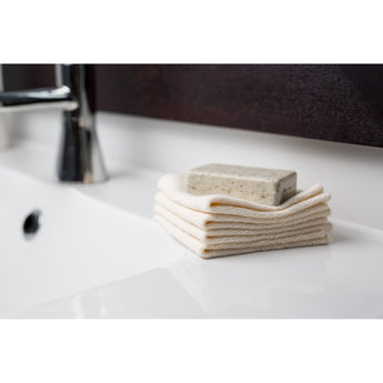 Lulujo Organic Cotton Face Cloths 4 Pack | Ultra Soft Baby Wash Cloths - My Little Thieves