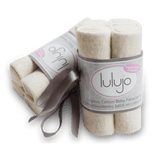 Lulujo Organic Cotton Face Cloths 4 Pack | Ultra Soft Baby Wash Cloths - My Little Thieves
