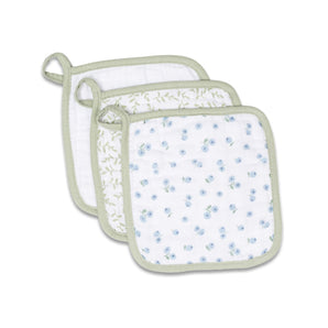 Lulujo Soft & Absorbent Wash Cloths 3 Pack | Fruit & Nature Designs - My Little Thieves