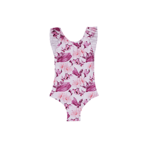 Marie Raxevsky Flower One Piece Pleated Swimwear | Swimwear Girl - My Little Thieves