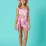 Marie Raxevsky Jungle Pink Girls Mini Pareo | Kids Beach - My Little Thieves