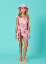 Marie Raxevsky Jungle Pink Girls Mini Pareo | Kids Beach - My Little Thieves