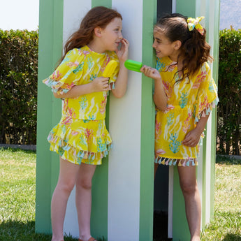 Marie Raxevsky Sunset Reef Girls Kaftan | Kids Beach - My Little Thieves