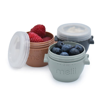 Melii Eco Friendly Baby Food Storage Pods Snap & Go | Leakproof Portions - My Little Thieves