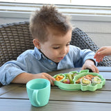 Melii Eco Friendly Divided Silicone Suction Plate For Kids | Self Feeding 6 M+ - My Little Thieves