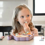 Melii Eco Friendly Divided Silicone Suction Plate For Kids | Self Feeding 6 M+ - My Little Thieves