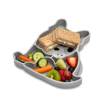Melii Eco Friendly Divided Silicone Suction Plate For Kids | Self Feeding 6 M+ - My Little Thieves
