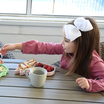 Melii Eco Friendly Divided Silicone Suction Plate For Kids | Self Feeding 6 M+ - My Little Thieves