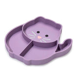 Melii Eco Friendly Divided Silicone Suction Plate For Kids | Self Feeding 6 M+ - My Little Thieves