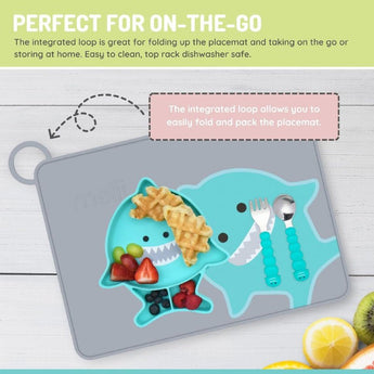 Melii Eco Friendly Silicone Kids Placemat | Non Slip Bpa Free Mealtime Mat - My Little Thieves