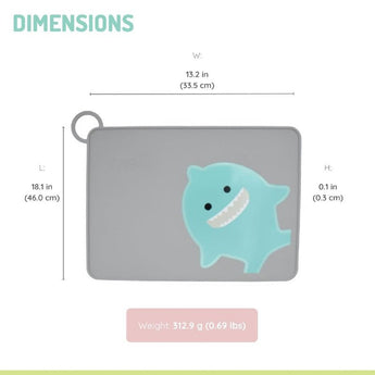 Melii Eco Friendly Silicone Kids Placemat | Non Slip Bpa Free Mealtime Mat - My Little Thieves