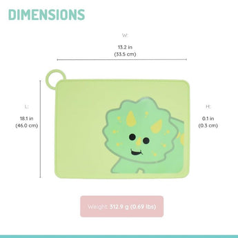 Melii Eco Friendly Silicone Kids Placemat | Non Slip Bpa Free Mealtime Mat - My Little Thieves