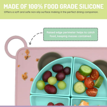 Melii Eco Friendly Silicone Kids Placemat | Non Slip Bpa Free Mealtime Mat - My Little Thieves