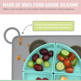 Melii Eco Friendly Silicone Kids Placemat | Non Slip Bpa Free Mealtime Mat - My Little Thieves