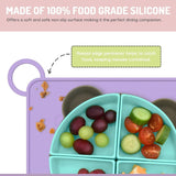 Melii Eco Friendly Silicone Kids Placemat | Non Slip Bpa Free Mealtime Mat - My Little Thieves