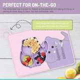 Melii Eco Friendly Silicone Kids Placemat | Non Slip Bpa Free Mealtime Mat - My Little Thieves
