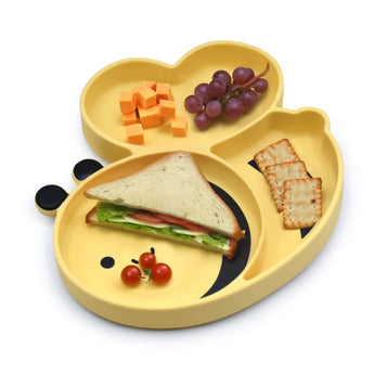 Melii Eco Friendly Silicone Suction Kids Plate | Bpa Free Divided Toddler Plate - My Little Thieves