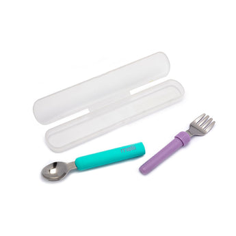 Melii Kids Portable Detachable Spoon & Fork Set With Case | On The Go Cutlery - My Little Thieves