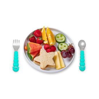 Melii Kids Spoons & Forks Set 4 Piece | Eco Friendly Self Feeding Cutlery - My Little Thieves