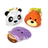 Melii Reusable Snack Bags 6 Pack Animals Design | Zip Closure Eco Friendly - My Little Thieves