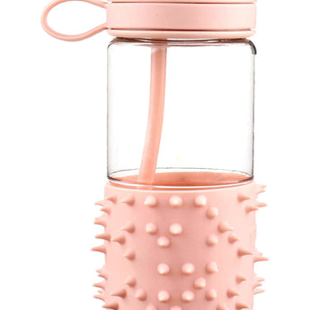 Melii Spikey Kids Water Bottle | Sensory Fidget Sleeve Straw Bottle - My Little Thieves