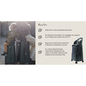 Mia Mily Check In Luggage 24 Inch | Multi Function Ride On Kids Suitcase - My Little Thieves