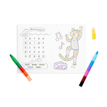 Mini Traveler Coloring & Activity Kit - Jungle Friends - My Little Thieves