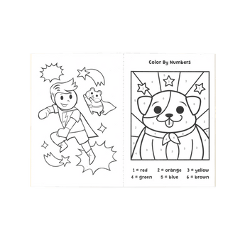 Mini Traveler Coloring & Activity Kit - Superkids & Pets - My Little Thieves