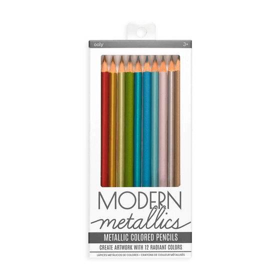 Modern Metallic Colored Pencils - Set of 12 - My Little Thieves