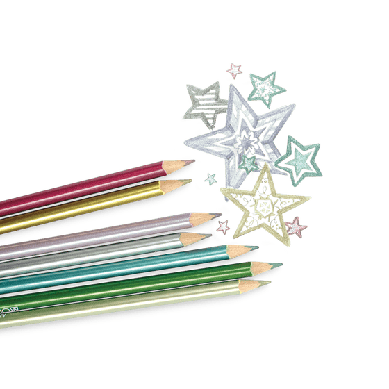 Modern Metallic Colored Pencils - Set of 12 - My Little Thieves