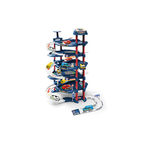 D-POWER Multicolor Level Lift Parking Set – 5-Story Police Station