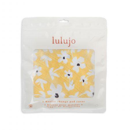 Muslin Change Pad Cover - Yellow Wildflowers - My Little Thieves