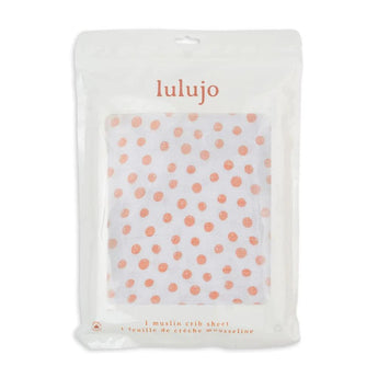Muslin Crib Sheet - Dots - My Little Thieves