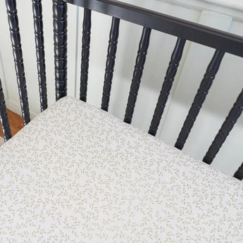 Muslin Crib Sheet - Greenery - My Little Thieves