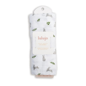 Muslin Swaddle - Bunnies - My Little Thieves